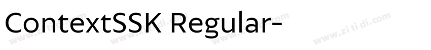 ContextSSK Regular字体转换 ContextSSK Regular字体转换